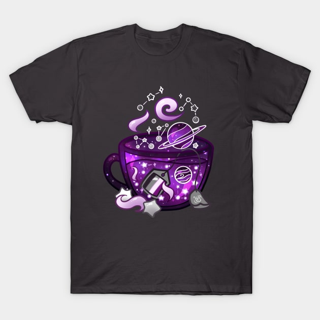 Pride Flag Teacup - Space Ace/Asexual T-Shirt by heysoleilart